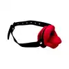Kiotos BDSM - Vibrating Mouth Gag Silicone Lips &amp; Tongue - Wibrujący knebel w kształcie ust z językiem i wypustkami. 10 funkcji wibracji i silikon wysokiej jakości!
