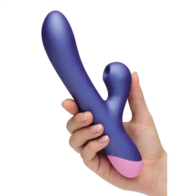 Romp - Pulse - Nowoczesny wibrator z króliczkiem z technologią Pleasure Air oraz silnymi wibracjami stymulującymi punkt G. Dwa silniki, 3 poziomy intensywności i 7 trybów pracy, IPX7. 