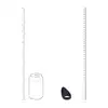 Levelz - Teardrop Silicone Cock Ring. Silikonowy czarny ring erekcyjny w kształcie łzy ze stymulatorem łechtaczki lub krocza