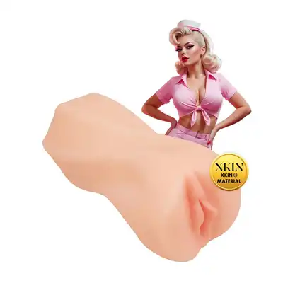 Xkin - Pinup Girls - Carhop Cutie Darla Smashburger - Masturbator w stylu retro, waga 205g. Realistyczna waginka z teksturowanym wnętrzem.