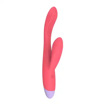 Love Signal - Double Beat Duo Vibrator - Dynamiczny wibrator do punktu G ze stymulacją łechtaczki. Wodoodporny, 2 motorki, 7 trybów wibracji.
