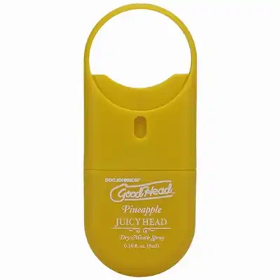 Doc Johnson - GoodHead Juicy Head To-Go Dry Mouth Spray Pineapple – spray nawilżający do ust 9 ml o smaku ananasa. Opakowanie podróżne. Zabierz go wszędzie.