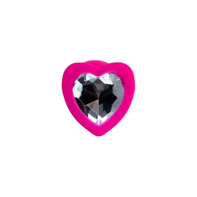 To Do - Anal Plug Diamond Heart Pink Small - Mały, różowy korek analny z kryształkiem w kształcie serca - romantyczny charakter!