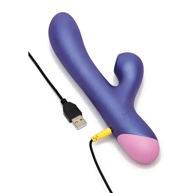 Romp - Pulse - Nowoczesny wibrator z króliczkiem z technologią Pleasure Air oraz silnymi wibracjami stymulującymi punkt G. Dwa silniki, 3 poziomy intensywności i 7 trybów pracy, IPX7. 