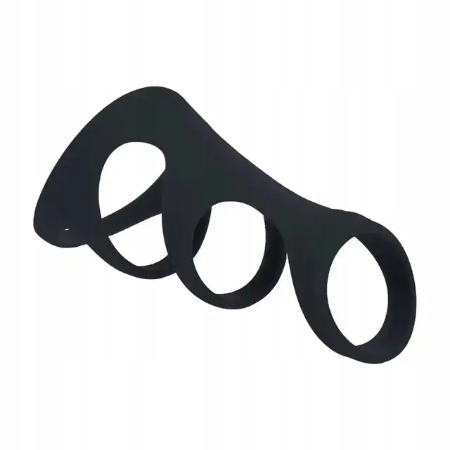 Levelz -  3 Loop Silicone Cock Ring. Silikonowa nakładka na penisa z potrójnymi ringami. Mega stymulacja