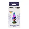 ToyJoy - Anal Play wilight Bum Bijou S. Wielokolorowa długa zatyczka analna z kryształkiem.