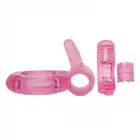 Toyz4Lovers - Rabbit Pink Vibrating Ring - Wibrujący pierścień erekcyjny na penisa z króliczkiem do stymulacji łechtaczki. 