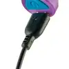 Love Signal - Tingling Touch Vibrating Anal Plug - Uroczy wibrujący korek analny w kolorze fioletowym. Ładowanie USB, wodoodporność IPX6.