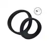 Levelz -  2 Loop Cock Ring. Silikonowy ring na penisa z podwójną pętlą o średnicy 5 cm