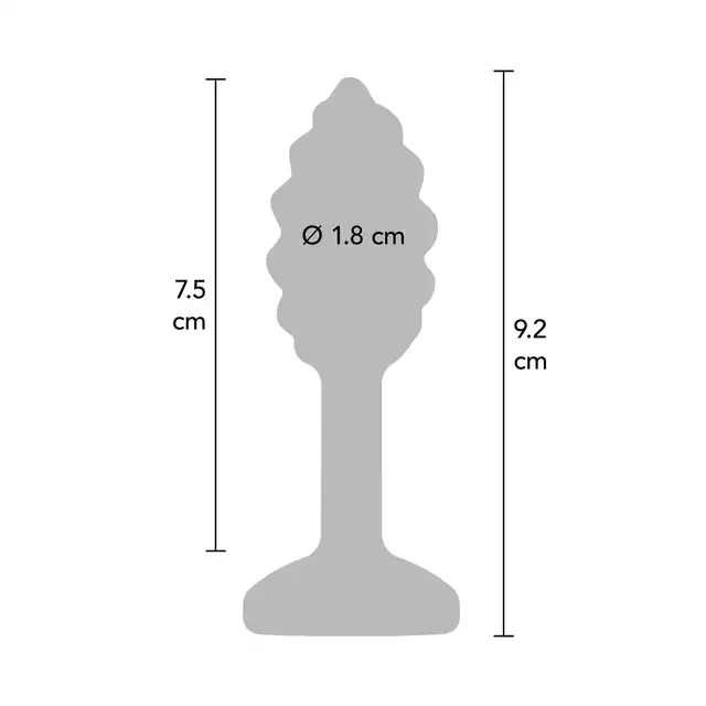ToyJoy - Anal Play Swirl Plug. Silikonowy korek analny z falistą strukturą.