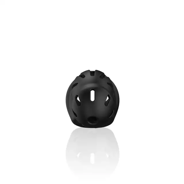 Man Cage - Model 27 - Ultra Soft Silicone Chastity Cage Black - Nowoczesna, silikonowa, czarna klatka na penisa. Długość użytkowa 9,6 cm!