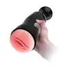 BSeries - Dual Vibrating Masturbator Black - Podwójny masturbator usta - wagina, z intensywnymi 7 wibracjami. 