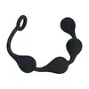Levelz - Waterdrop Silicone Anal Balls M 30 mm. Silikonowe czarne koraliki analne potęgujące orgazm