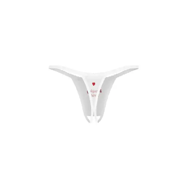 Obsessive – Weddya Bride 3-Pcs Set White L/XL. Seksowny i odważny 3 częściowy zestaw dla niegrzecznej panny młodej (2 pary stringów)