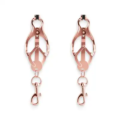 NS Novelties -  Bounds Nipple Clamps Rose Gold C3. Eleganckie, zmysłowe metalowe zaciski. 