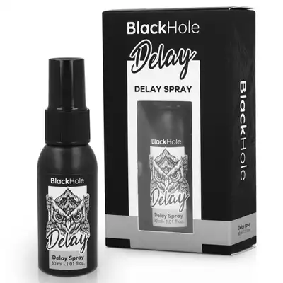 Black Hole - Delay Spray 30 ml - Spray wspierający opóźnienie wytrysku. Delikatny efekt chłodzenia!