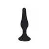 Levelz - Slim Anal Plug Medium 11,5 cm. Czarny silikonowy smukły korek analny o szerokiej podstawie i 3 cm średnicy