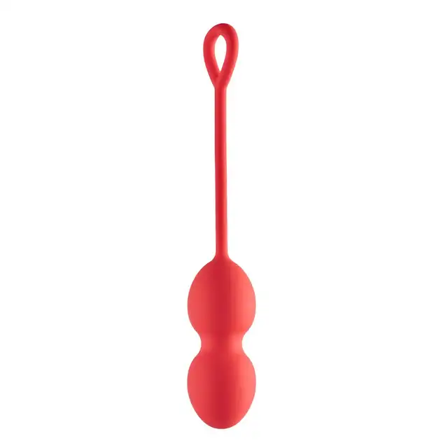 Love Signal - Playful Drops Love Ball - Silikonowe kulki gejszy do ćwiczeń mięśni kegla. Uroczy design!