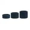 Levelz - Liquid Silicone Ball Strap Set of 3. Zestaw trzech szerokich ringów na jądra. Efektowny ucisk 