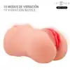 Intense -  Deep Touch Catherine. Wibrujący masturbator w kształcie waginy i piersi z funkcją głosową i ssącą