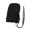 O-Products - Lace Hood Shiny Diamonds - Siateczkowa maska z diamencikami i wiązaniem z tyłu. Idealna do stylizacji fetyszowych i role-play.