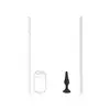 Levelz - Slim Anal Plug Medium 11,5 cm. Czarny silikonowy smukły korek analny o szerokiej podstawie i 3 cm średnicy
