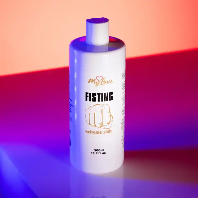 MyLove - Fisting Extreme Slide 500 ml - Żel do fistingu o wiśniowym zapachu-  maksymalny poślizg, wysoka wydajność i pełna kontrola!