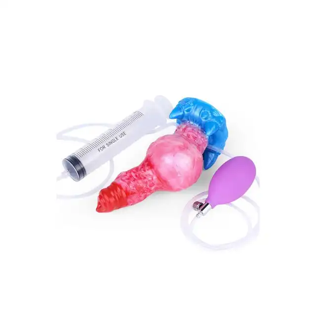 Kiotos Monstar – BlowcumCock. Niesamowite, kolorowe, pompowane dildo monster z opcją wytrysku!