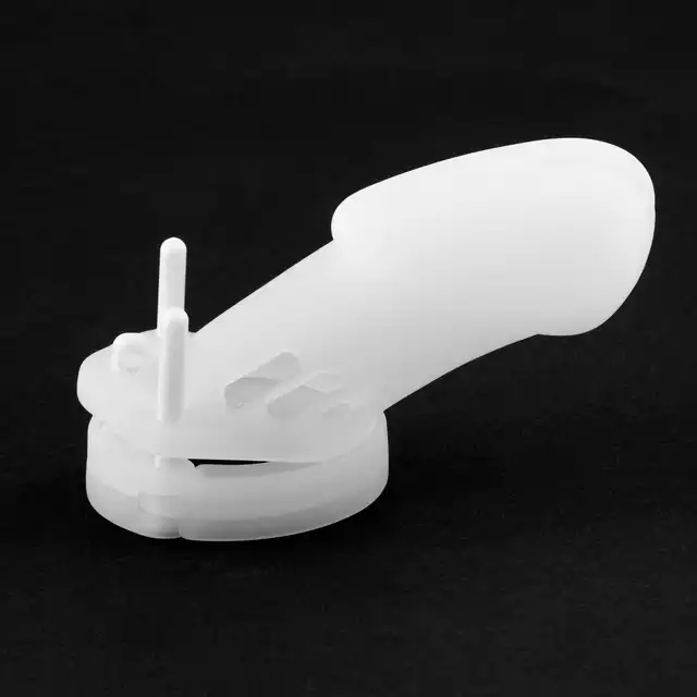 BSeries - Silicone Penis Cock Cage - Regular - Silikonowa klatka na penisa z 5 wymiennymi ringami oraz kłódką. Idealny wybór dla osób ceniących dopasowanie, komfort i funkcjonalność.
