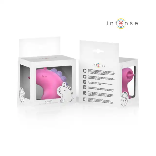 Intense - Pinkie Clitoral Stimulator - Niesamowicie czarujący jednorożec z intensywnie rotującym języczkiem. Zabaw się z nim także w wannie!