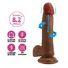 Beautiful - Abel 7,5" Rotating &amp; Thrusting Dildo - Realistyczny wibrator-dildo z przyssawką z ruchem posuwistym i rotacyjnym. 21 cm przyjemności.