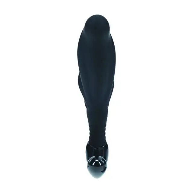 Levelz - Rippled with Hard Loop Silicone Prostate Massager L . Ergonomiczny masażer prostaty z funkcją stymulacji krocza, bez wibracji rozmiar L