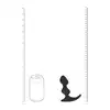 Levelz – Full Double Ripple Prostate Massager. Silikonowy masażer prostaty w kolorze czarnym doskonale dopasowany anatomicznie 