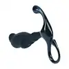 Levelz - Rippled with Hard Loop Silicone Prostate Massager L . Ergonomiczny masażer prostaty z funkcją stymulacji krocza, bez wibracji rozmiar L