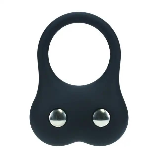 Levelz - Silicone Training Cock Ring M. Silikonowy ring na penisa z wymienialnymi 2 ciężarkami rozmiar M