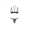Obsessive – Olianna 2-Pcs Crotchless Set L/XL. Seksowny dwuczęściowy komplet z otwartym biustem i kroczem