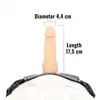 Toyz 4 Lovers - Strap On Massive. Naturalnie wyglądące dildo 17cm z straponem. 