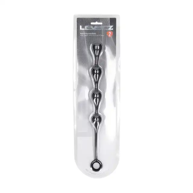 Levelz - Waterdrop Silicone Anal Balls M 30 mm. Silikonowe czarne koraliki analne potęgujące orgazm