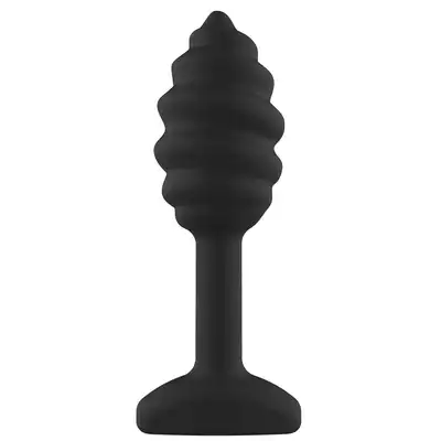 ToyJoy - Anal Play Swirl Plug. Silikonowy korek analny z falistą strukturą.