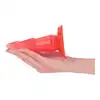 Toyz4Lovers - Jelly Pine Anal Plug 15.5 cm Red - Stożkowy korek analny z przyssawką. Trzy poziomy intensywności w jednej konstrukcji.