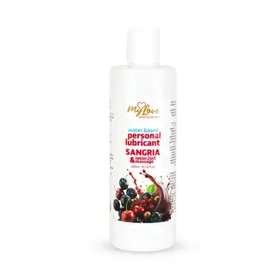 My Love - Aroma Series Intim&amp;Massage 2in1 Sangria 300ml - Żel 2 w 1 do intymnych doznań oraz sensualnego masażu ciała o zapachu hiszpańskiej sangrii.