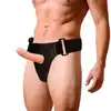 Harness Attraction - Marcos. Męski strapon z wibracjami, przedłużka z uprzężą 15 cm 