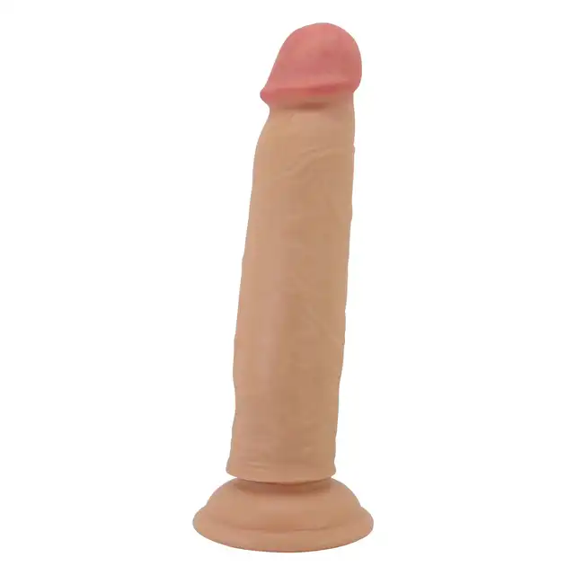 Pretty Love - Keon 8,4" - Realistyczne dildo z przyssawką z elastycznym kręgosłupem i ruchomą skórką. Ponad 21 cm przyjemności!