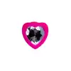 To Do - Anal Plug Diamond Heart Pink Small - Mały, różowy korek analny z kryształkiem w kształcie serca - romantyczny charakter!