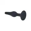 Levelz - Slim Anal Plug Medium 11,5 cm. Czarny silikonowy smukły korek analny o szerokiej podstawie i 3 cm średnicy