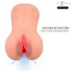 Intense -  Deep Touch Catherine. Wibrujący masturbator w kształcie waginy i piersi z funkcją głosową i ssącą