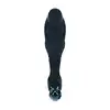 Levelz -  Rippled with Hard Loop Silicone Prostate Massager M. Czarny silikonowy masażer prostaty bez wibracji w rozmiarze M