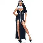 Leg Avenue - Sultry Sinner Dress S - Seksowny kostium inspirowany zakonnicą w rozmiarze S. Mega odważna odsłona.