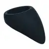 Levelz - Teardrop Silicone Cock Ring. Silikonowy czarny ring erekcyjny w kształcie łzy ze stymulatorem łechtaczki lub krocza