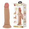 Pretty Love - Quentin 7,2" - Realistyczne dildo z przyssawką z elastycznym kręgosłupem i ruchomą skórką. Ponad 18 cm przyjemności!